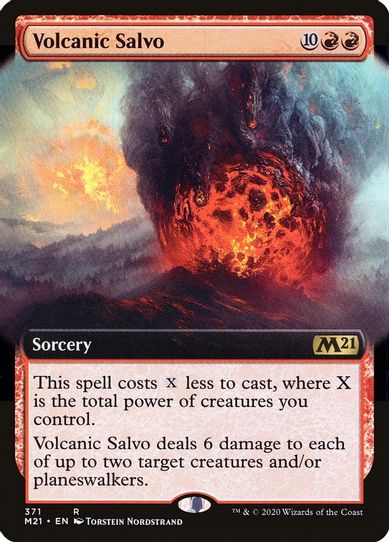 Volcanic Salvo (Extended Art) (371) [Core Set 2021]