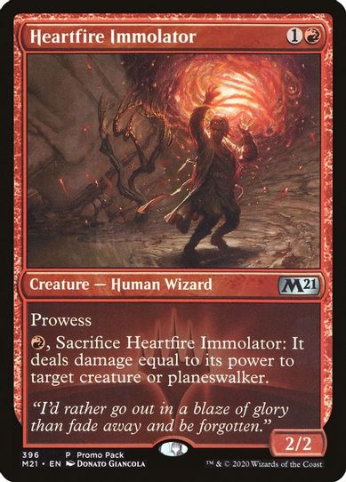Heartfire Immolator (396) [Promo Pack: Core Set 2021]