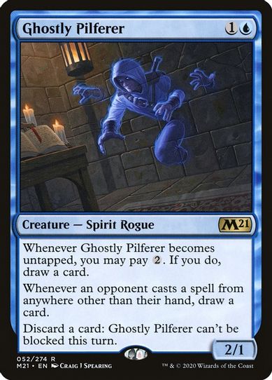 Ghostly Pilferer (52) [Core Set 2021]