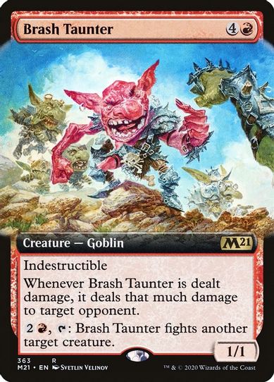 Brash Taunter (Extended Art) (363) [Core Set 2021]