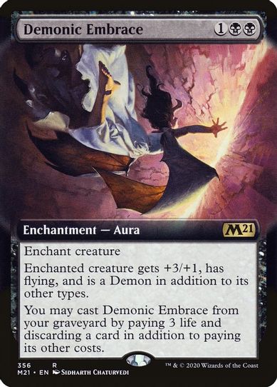 Demonic Embrace (Extended Art) (356) [Core Set 2021]