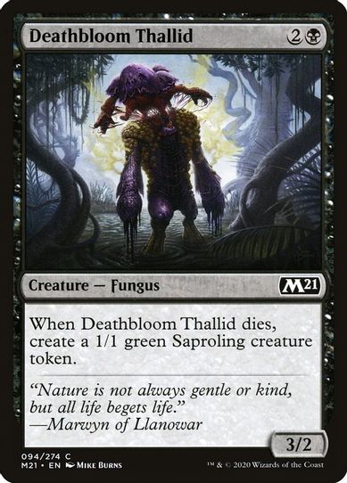 Deathbloom Thallid (94) [Core Set 2021]