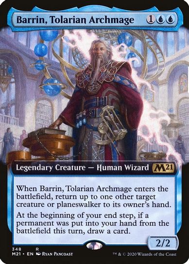 Barrin, Tolarian Archmage (Extended Art) (348) [Core Set 2021]