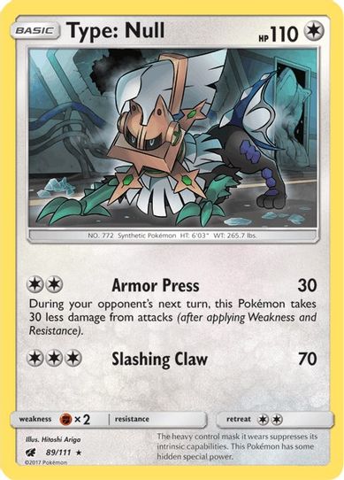 Type: Null 89/111 (SM Crimson Invasion) [Deck Exclusives]