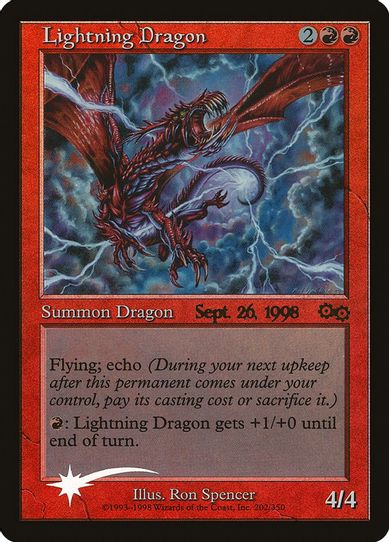Lightning Dragon (4) [Prerelease Cards]