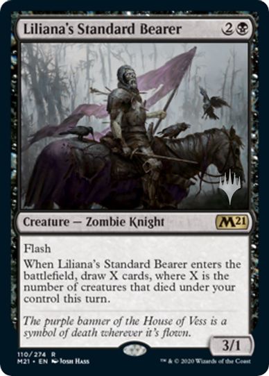 Liliana's Standard Bearer (110) [Promo Pack: Core Set 2021]