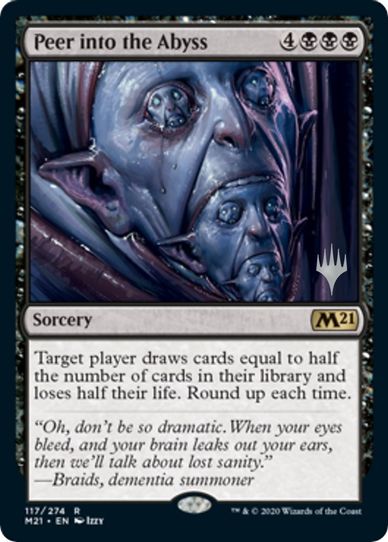 Peer into the Abyss (117) [Promo Pack: Core Set 2021]