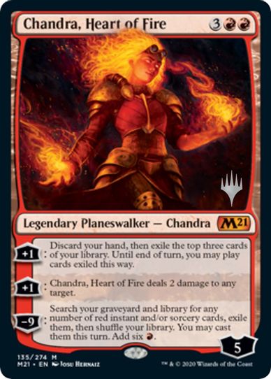 Chandra, Heart of Fire (135) [Promo Pack: Core Set 2021]