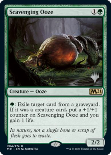 Scavenging Ooze (204) [Promo Pack: Core Set 2021]