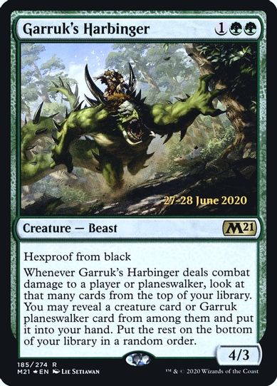 Garruk's Harbinger (185) [Prerelease Cards]