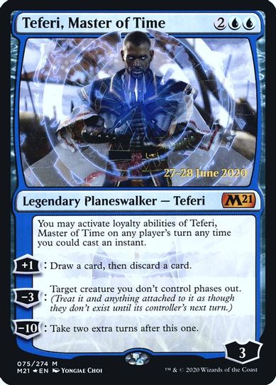Teferi, Master of Time (75) [Prerelease Cards]