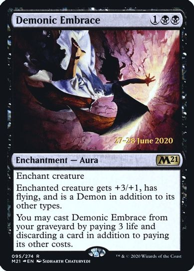 Demonic Embrace (95) [Prerelease Cards]