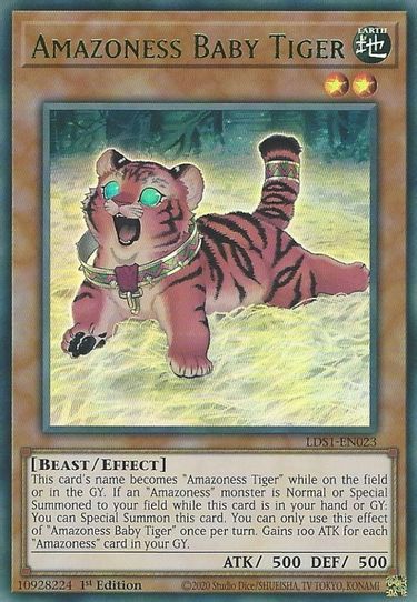 Amazoness Baby Tiger (Green) (LDS1-EN023) [Legendary Duelists: Season 1]