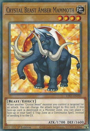 Crystal Beast Amber Mammoth (LDS1-EN094) [Legendary Duelists: Season 1]