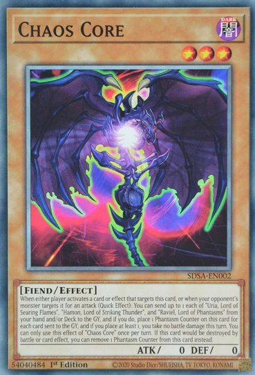 Chaos Core (SDSA-EN002) [Structure Deck: Sacred Beasts]