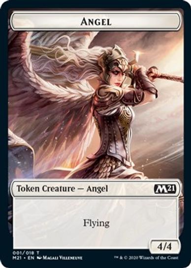 Angel // Cat Double-sided Token (1) [Core Set 2021]