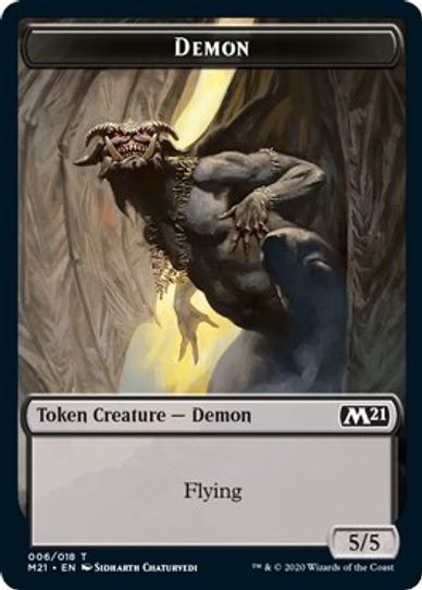 Angel // Demon Double-sided Token (1) [Core Set 2021]