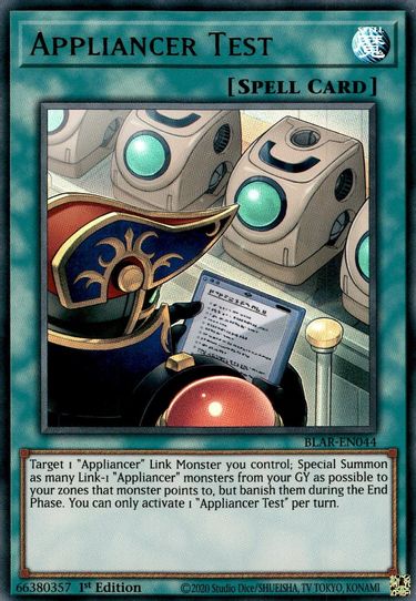 Appliancer Test (BLAR-EN044) [Battles of Legend: Armageddon]