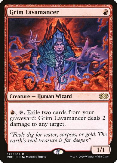 Grim Lavamancer (129) [Double Masters]