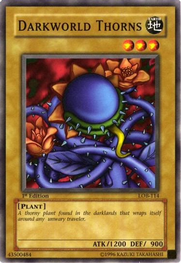 Darkworld Thorns (LOB-114) [The Legend of Blue Eyes White Dragon]