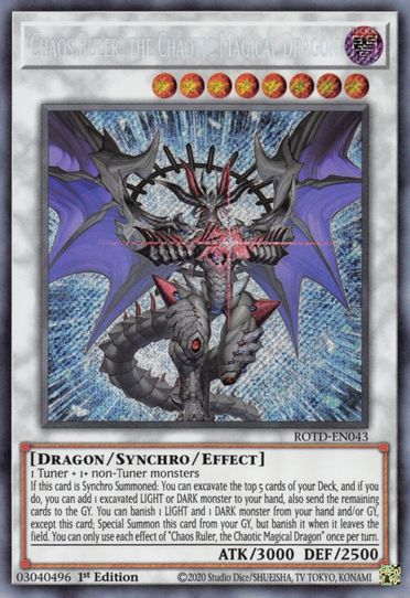 Chaos Ruler, the Chaotic Magical Dragon (ROTD-EN043) [Rise of the Duelist]