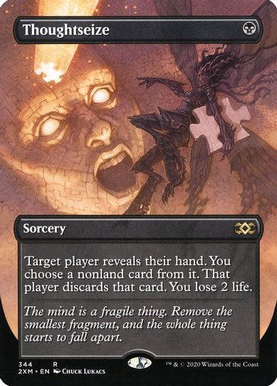 Thoughtseize (Borderless) (344) [Double Masters]