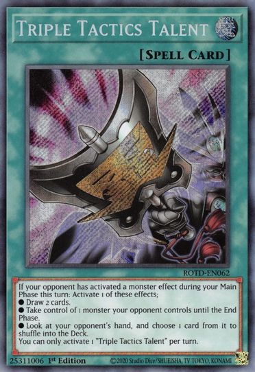 Triple Tactics Talent (ROTD-EN062) [Rise of the Duelist]