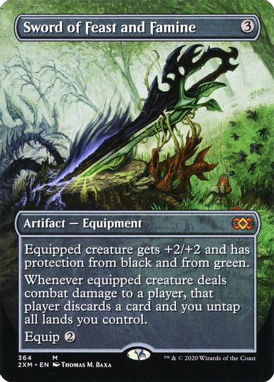 Sword of Feast and Famine (Borderless) (364) [Double Masters]