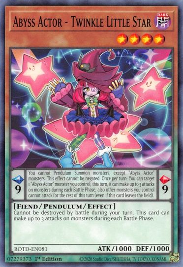 Abyss Actor - Twinkle Little Star (ROTD-EN081) [Rise of the Duelist]