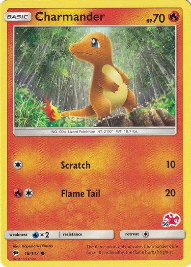 Charmander (# Charizard Stamped) (18/147) [Battle Academy]