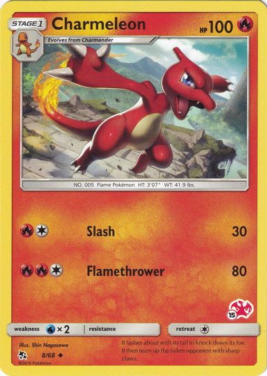 Charmeleon (# Charizard Stamped) (8/68) [Battle Academy]