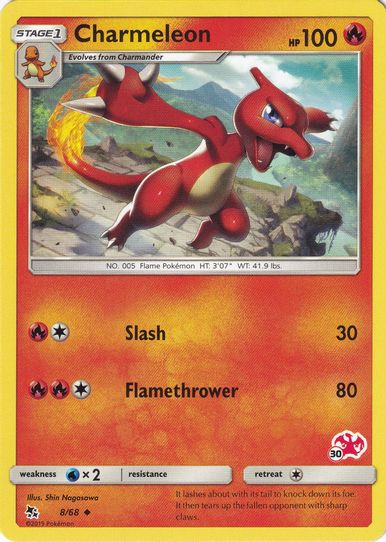 Charmeleon (# Charizard Stamped) (8/68) [Battle Academy]