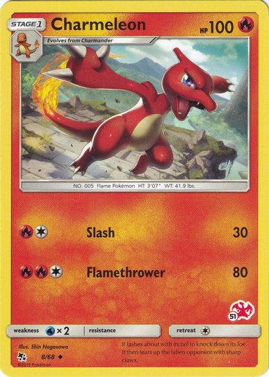 Charmeleon (# Charizard Stamped) (8/68) [Battle Academy]