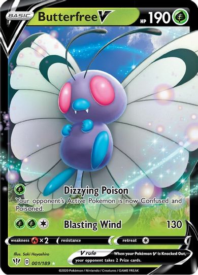 Butterfree V (001/189) [Sword & Shield: Darkness Ablaze]