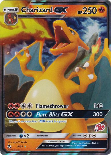 Charizard GX (# Charizard Stamped) (9/68) [Battle Academy]