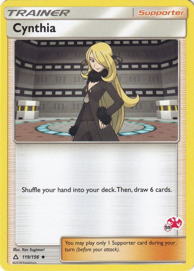 Cynthia (# Charizard Stamped) (119/156) [Battle Academy]