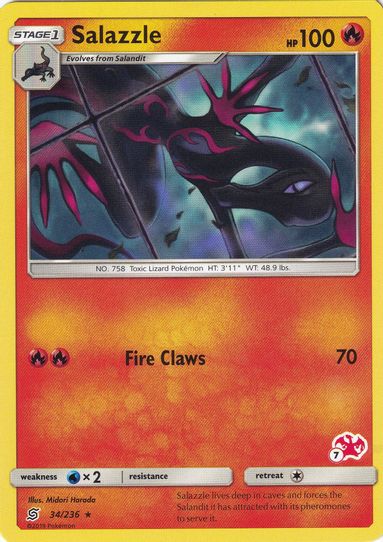 Salazzle (# Charizard Stamped) (34/236) [Battle Academy]