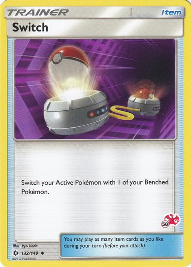 Switch (# Charizard Stamped) (132/149) [Battle Academy]