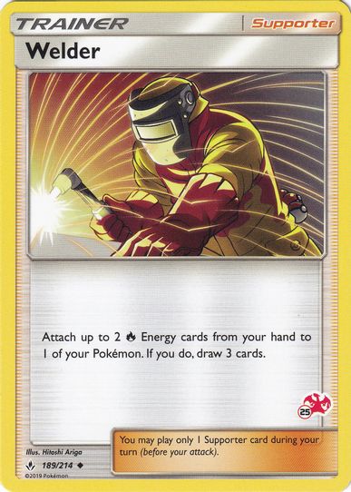 Welder (# Charizard Stamped) (189/214) [Battle Academy]
