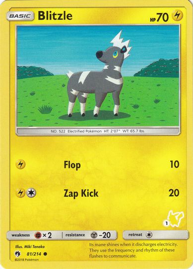 Blitzle (# Pikachu Stamped) (81/214) [Battle Academy]