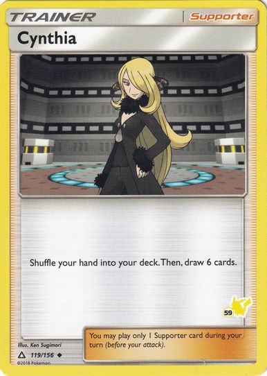 Cynthia (# Pikachu Stamped) (119/156) [Battle Academy]