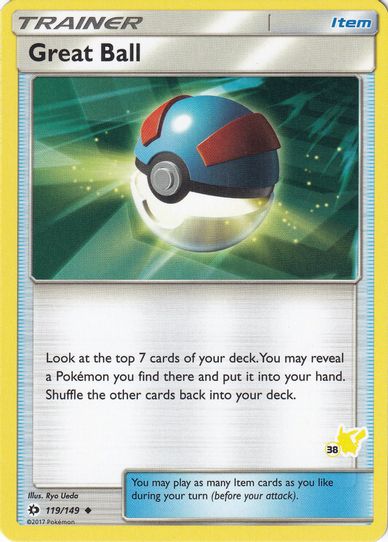 Great Ball (# Pikachu Stamped) (119/149) [Battle Academy]