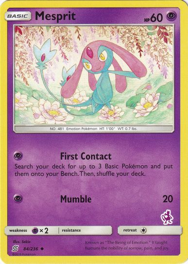 Mesprit (Mewtwo Stamped) (84/236) [Battle Academy]