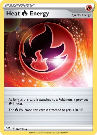Heat R Energy (174/189) [Sword & Shield: Darkness Ablaze]