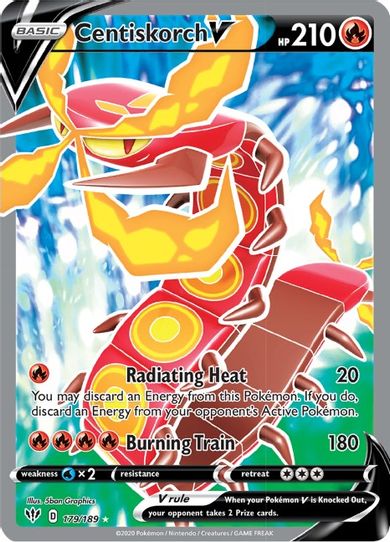 Centiskorch V (Full Art) (179/189) [Sword & Shield: Darkness Ablaze]