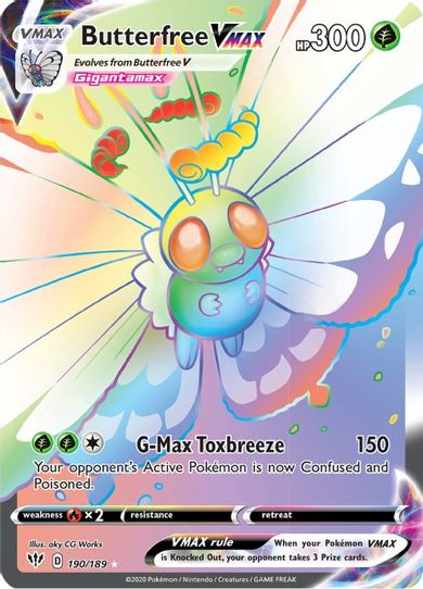 Butterfree VMAX (Secret) (190/189) [Sword & Shield: Darkness Ablaze]