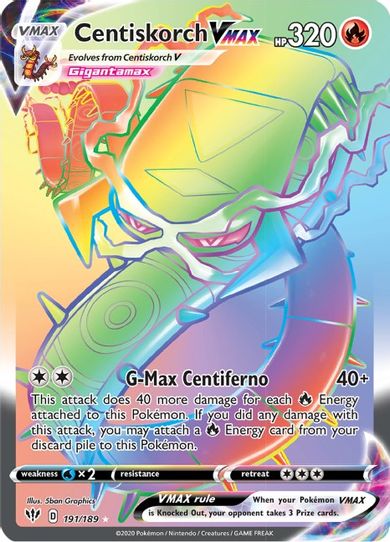 Centiskorch VMAX (Secret) (191/189) [Sword & Shield: Darkness Ablaze]