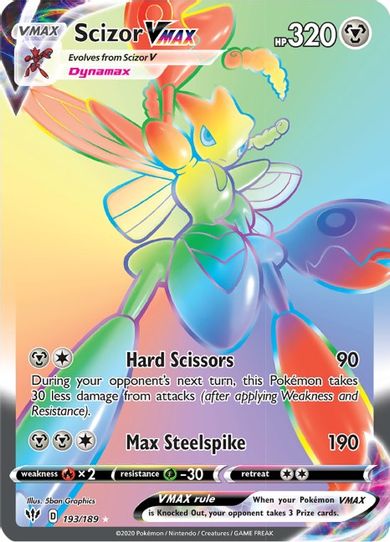 Scizor VMAX (Secret) (193/189) [Sword & Shield: Darkness Ablaze]