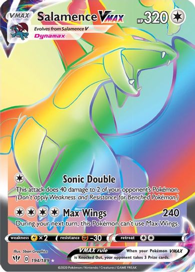 Salamence VMAX (Secret) (194/189) [Sword & Shield: Darkness Ablaze]
