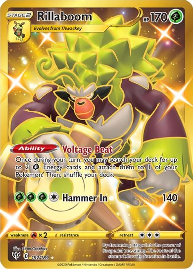 Rillaboom (Secret) (197/189) [Sword & Shield: Darkness Ablaze]